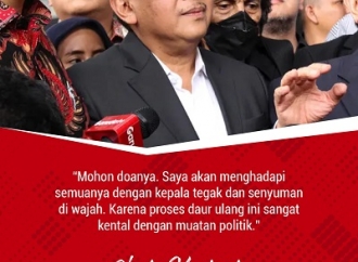 "Saya akan menghadapi semuanya dengan kepala tegak..."