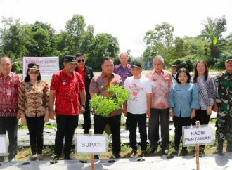 Robby Dondokambey Puji Koptan Samberong Lakukan Gerakan Menanam Cabai Rawit