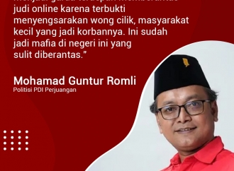 "PDI Perjuangan garda terdepan memberantas judi online..."