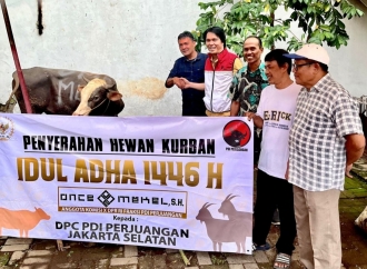 Once Salurkan Hewan Kurban ke Sejumlah Mesjid di Jakpus dan Jaksel