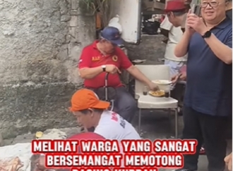 Darmadi Durianto Reses dan Pemotongan Kurban di Seluruh Jakarta Utara dan Jakarta Barat dengan Memberikan 48 Sapi Kurban