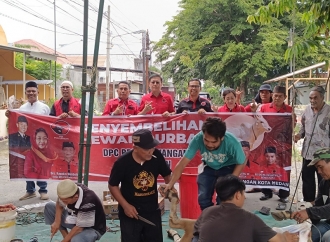 Gelorakan Semangat Gotong Royong, DPC PDI Perjuangan Medan Kurban di 4 Lokasi 