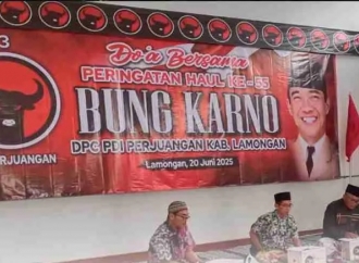 Haul ke-55 Bung Karno, PDI Perjuangan Lamongan Gelar Khotmil Quran dan Tahlil di Kantor DPC 