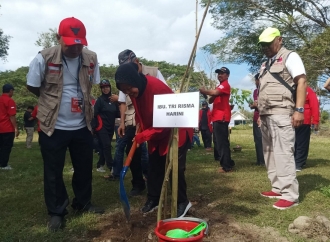 Baguna Tanam Ratusan Pohon di Kabupaten Blitar