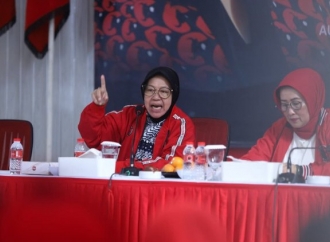 Risma Koordinasikan Baguna PDI Perjuangan se-Jatim