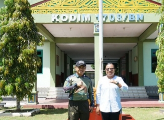 Ruth Naomi Berdiskusi Langung dengan Dandim 1708/BN Soal Prioritas Pengembangan Biak Numfor