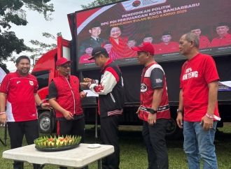 Penutupan Bulan Bung Karno, Banteng Banjarbaru Gelar Jalan Santai 