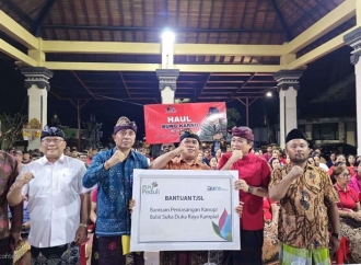 Gusti Ngurah Kesuma Apresiasi PLN Salurkan Bantuan Pembangunan Kanopi 