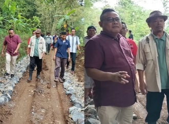 Muhammad Jaenudin Tinjau Pelaksanaan Program Padat Karya di Cimahi Sukabumi