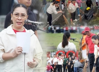 Sambut HUT ke-80 RI, Vanda Sarundajang Ajak ASN Kerja Bakti dan Bersihkan Jalan