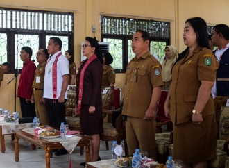Karolin Luncurkan BPJS Ketenagakerjaan Untuk 409 Pelajar Magang SMK N 1 Ngabang