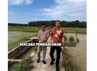 Edi Purwanto Tinjau Langsung Lokasi Sawah yang Diusulkan Dapat Bantuan Pembangunan Irigasi