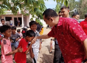 Rudianto Tjen Silaturahmi ke TK Theresia I Pangkalpinang, Harapkan Dukungan dan Doa 