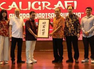 Sofyan Tan Kupas Makna Filosofis Kaligrafi Tiongkok