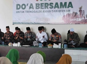 Hadiri Doa Bersama dan Deklarasi Damai, Bupati Trenggalek Tegaskan Komitmen Jaga Kondusifitas Daerah