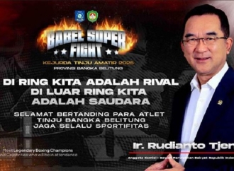 Rudianto Tjen Apresiasi Kejurda Tinju Babel Super Fight, Energi Bagi Atlet Muda