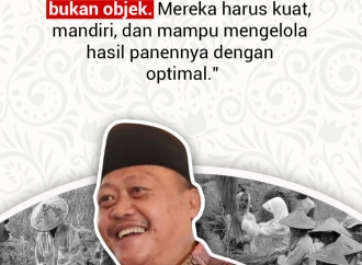 "Petani harus menjadi subjek, bukan objek..."