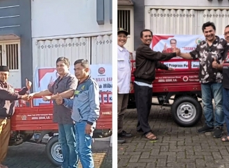 Abdul Qodir Serahkan Kendaraan Roda Tiga Kepada Masyarakat di Kecamatan Dau
