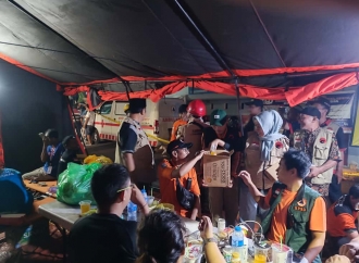 BAGUNA Sidoarjo Perkuat Logistik Basarnas dan Relawan di Ponpes Al Khoziny