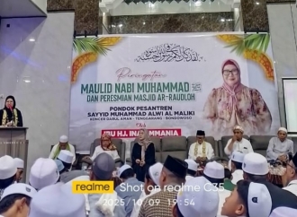 Ina Ammania Teguhkan Spirit Dakwah di Ponpes Alwi Al-Maliki