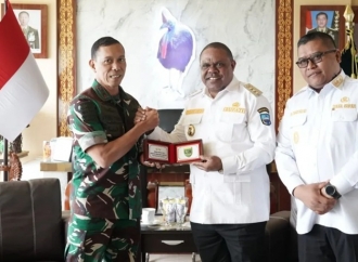 Hermus Indou Perkuat Sinergi dengan TNI untuk Percepatan Pembangunan dan Keamanan Manokwari