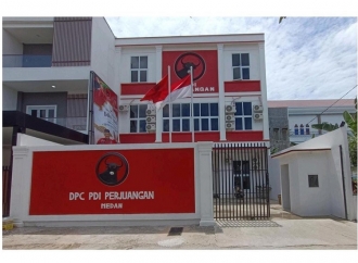 Kantor DPC PDI Perjuangan Kota Medan Rampung, Simbol Kemandirian dan Gotong Royong Kader