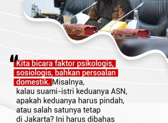 "Kita bicara soal psikologis, sosiologis, bahkan persoalan domestik..."