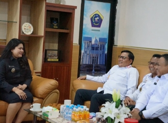 Wabup Talaud Terima Kunker Kakanwil Kementrian Hukum Sulut Kurniaman Telaumbanua