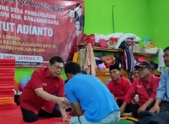 Utut Adianto Tinjau Langsung Korban Longsor Situkung Banjarnegara, Beri Dukungan Moral dan Bantuan
