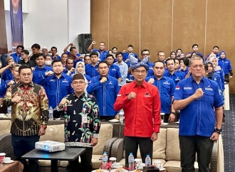 Rudianto Tjen Hadiri Rakerda Partai Demokrat: Bentuk Komunikasi Lintas Partai