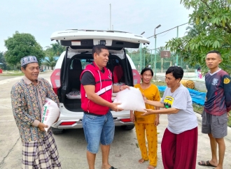 Banteng Langkat Salurkan Bantuan ke Korban Bencana Banjir