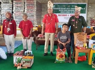 Matindas Salurkan Bantuan Sosial ATENSI di Balai Desa Hanggira