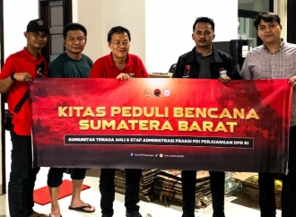 KITAS PDI Perjuangan Salurkan Bantuan Banjir Sumatera Barat