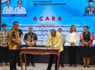 Bupati Manokwari Hermus Tegaskan Satgas Minol Harus Jadi Kesatuan Pemerintah