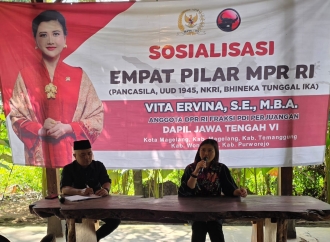 Vita Paparkan Keberadaan LPSK Saat Gelar Sosialisasi Empat Pilar Kebangsaan di Kecamatan Candimulyo