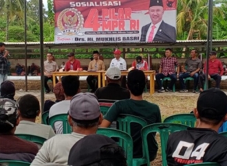 Mukhlis Basri Sosialisasi 4 Pilar Kebangsaan di Sidomulyo & Buka Mancing Gratis di Pemancingan Lenila