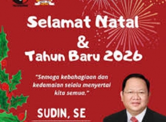 Sudin: Selamat Natal dan Tahun Baru 2026, Bahagia & Kedamaian Menyertai Kita Semua