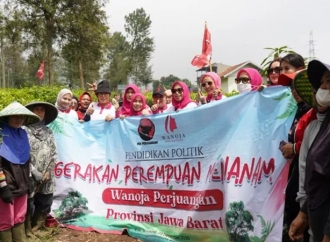 Wanoja PDI Perjuangan Jabar Konsisten Jaga Hulu Citarum Lewat Aksi Tanam Pohon
