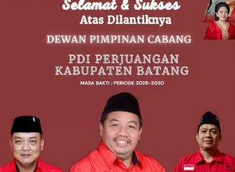 Ahmad Ridwan Kembali Pegang Tongkat Nahkoda DPC PDI Perjuangan Batang Periode 2025–2030