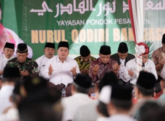 Bupati Banyuasin Askolani Lanjutkan Pembangunan Ponpes Nurul Qodiri