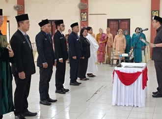 Penyegaran Birokrasi, Bupati Bangka Barat Lantik Lima Kepala OPD Strategis