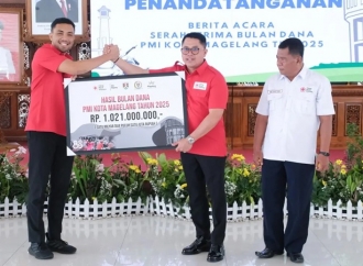 Gotong Royong Kemanusiaan Berbuah Nyata, Damar Prasetyono Tutup Bulan Dana PMI Magelang Lampaui Target