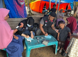 Banteng Kabupaten Aceh Utara Buka Posko Pelayanan Kesehatan Bagi Warga Terdampak Banjir