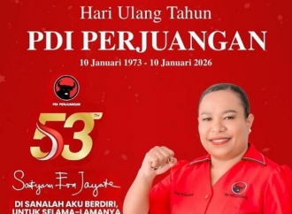 HUT Ke-53 PDI Perjuangan, Ruth Naomi: Teruslah Jadi Rumah Perjuangan Bagi Aspirasi Rakyat dan Pilar Demokrasi