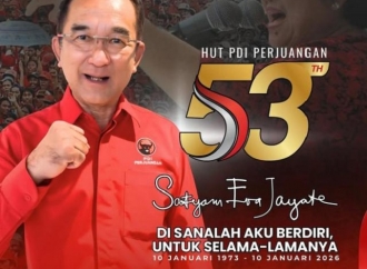 Rudianto Tjen: 53 Tahun PDI Perjuangan Adalah Perjalanan Panjang Pengabdian