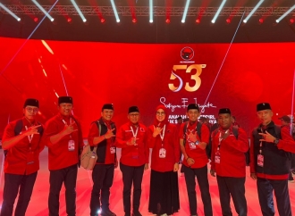 Agus Ambo Djiwa Bersama Jajaran PDI Perjuangan Se-Sulbar Hadiri Rakernas di Ancol