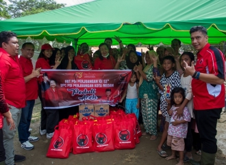 HUT ke-53 PDI Perjuangan, Banteng Kota Medan Salurkan Bantuan Bagi Korban Bencana Aceh Tamiang dan Sibolga