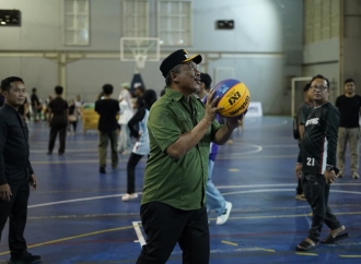 Komang Koheri Menutup Resmi Kegiatan Bupati Cup 3x3 Basketball Competition