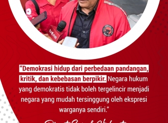 "Demokrasi hidup dari perbedaan pandangan.."