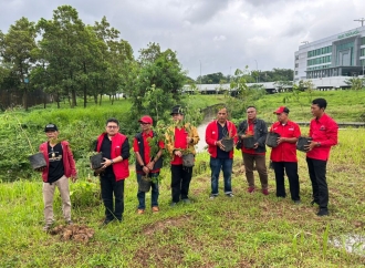 Peringati HUT ke-79 Megawati, Banteng Kabupaten Tangerang Tanam Pohon dan Tebar Benih Ikan